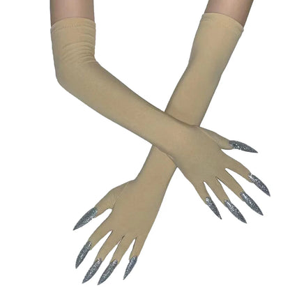 Cool Halloween gloves Green Ghost claws