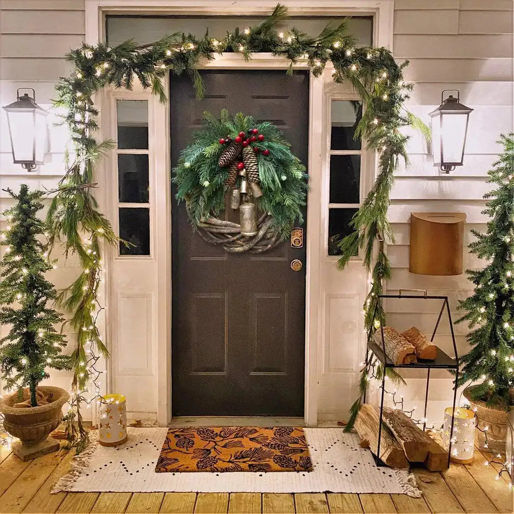 Christmas Wreath Farmhouse Boho Garland