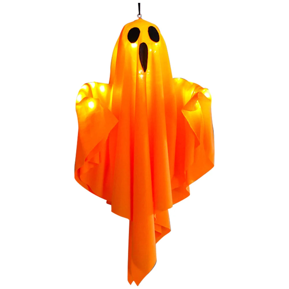 Glowing White Ghost LED Hanging Ghosts
