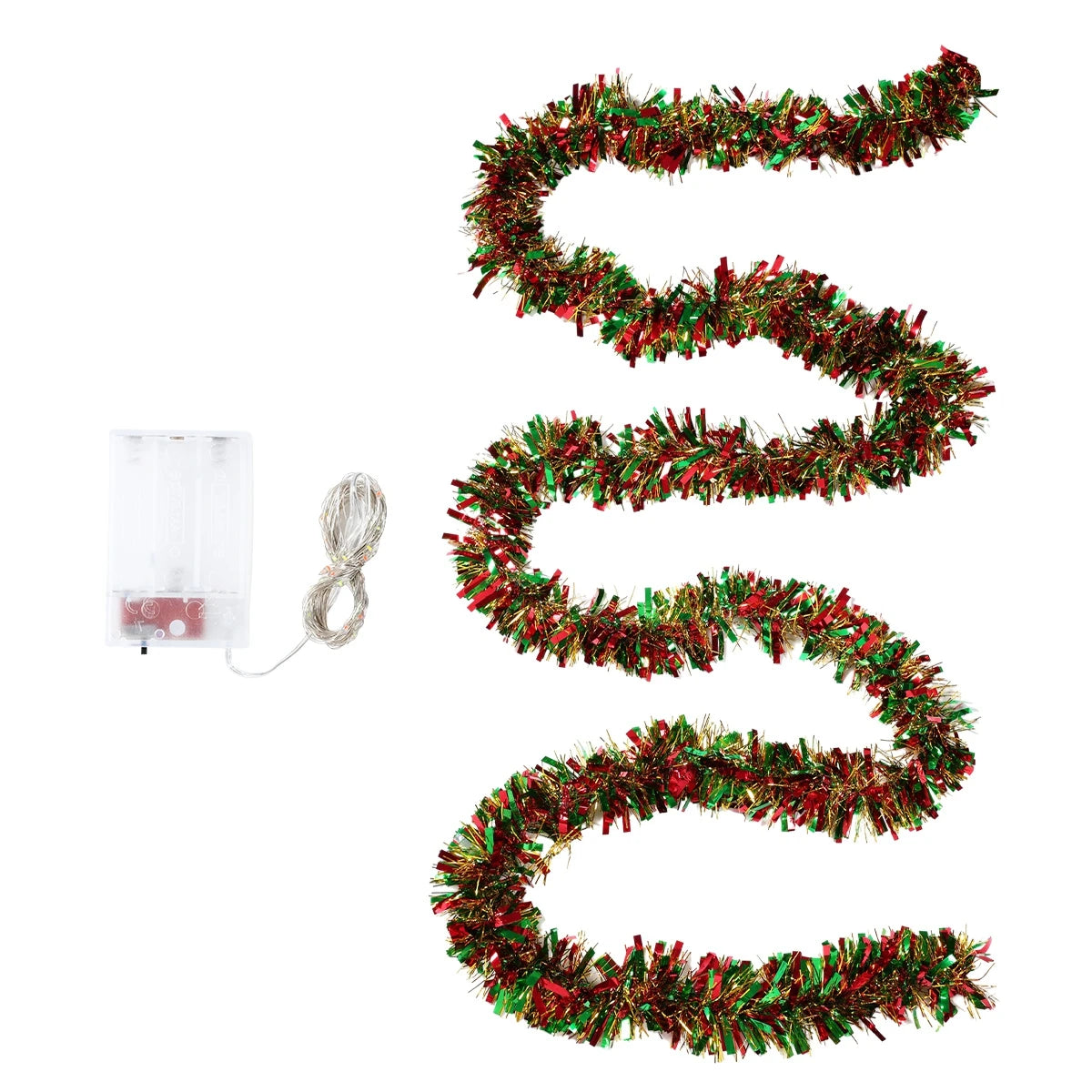 Christmas Top Ribbon with Light String - Navidad Natal Noel Tree