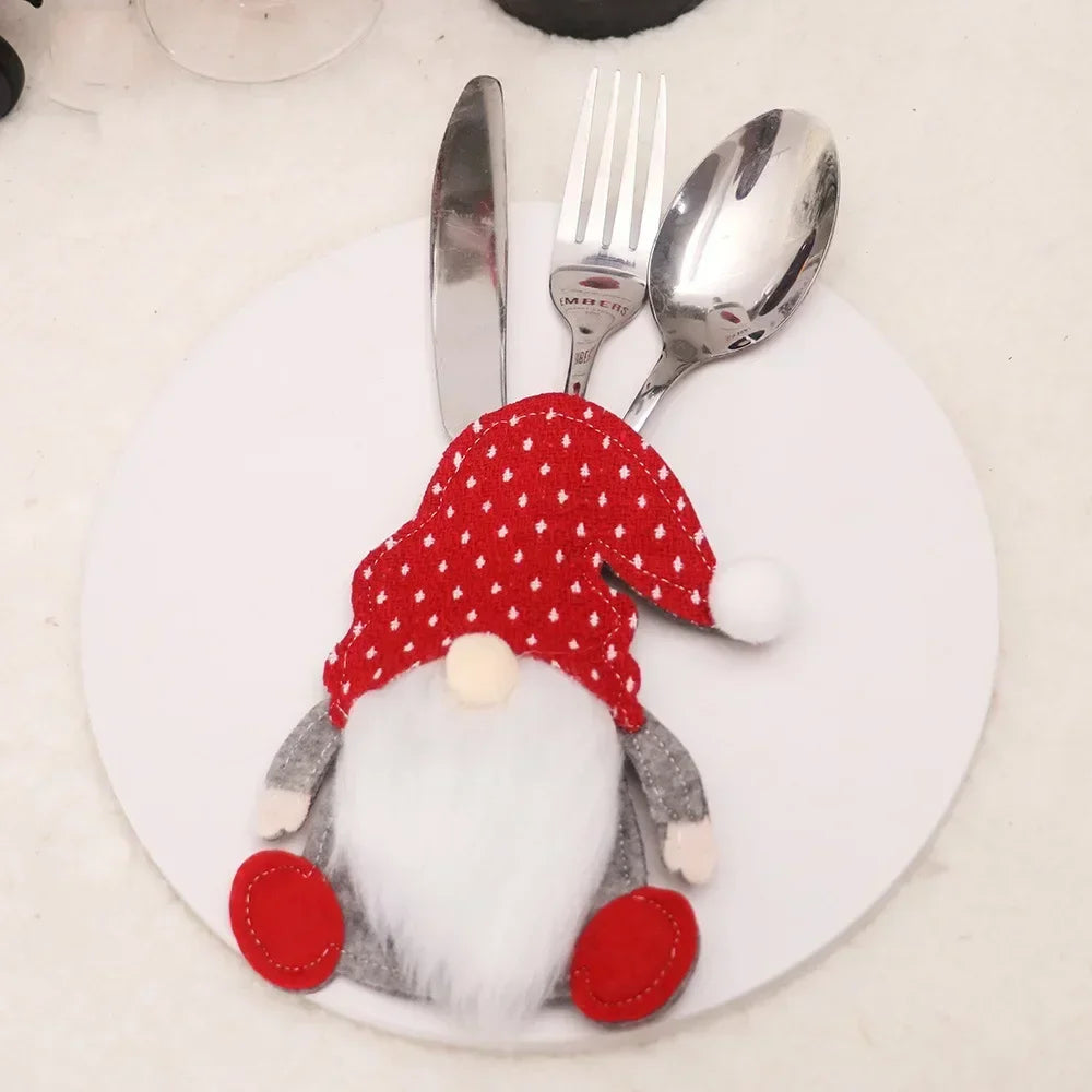 Adorable Christmas Cutlery Holder Knife Fork Bags