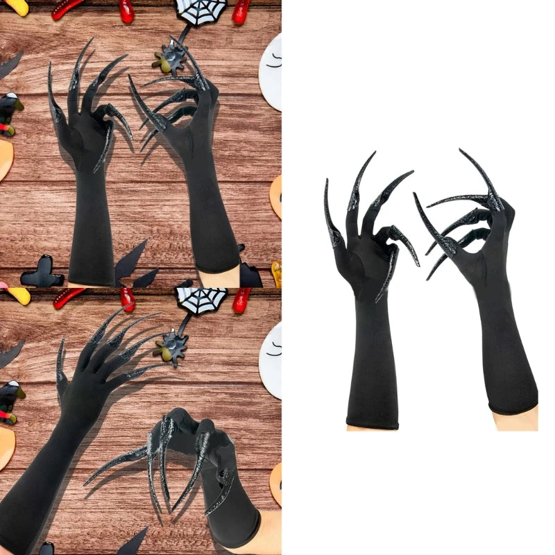 Scary Long Nails Gloves Cosplay Party Costume
