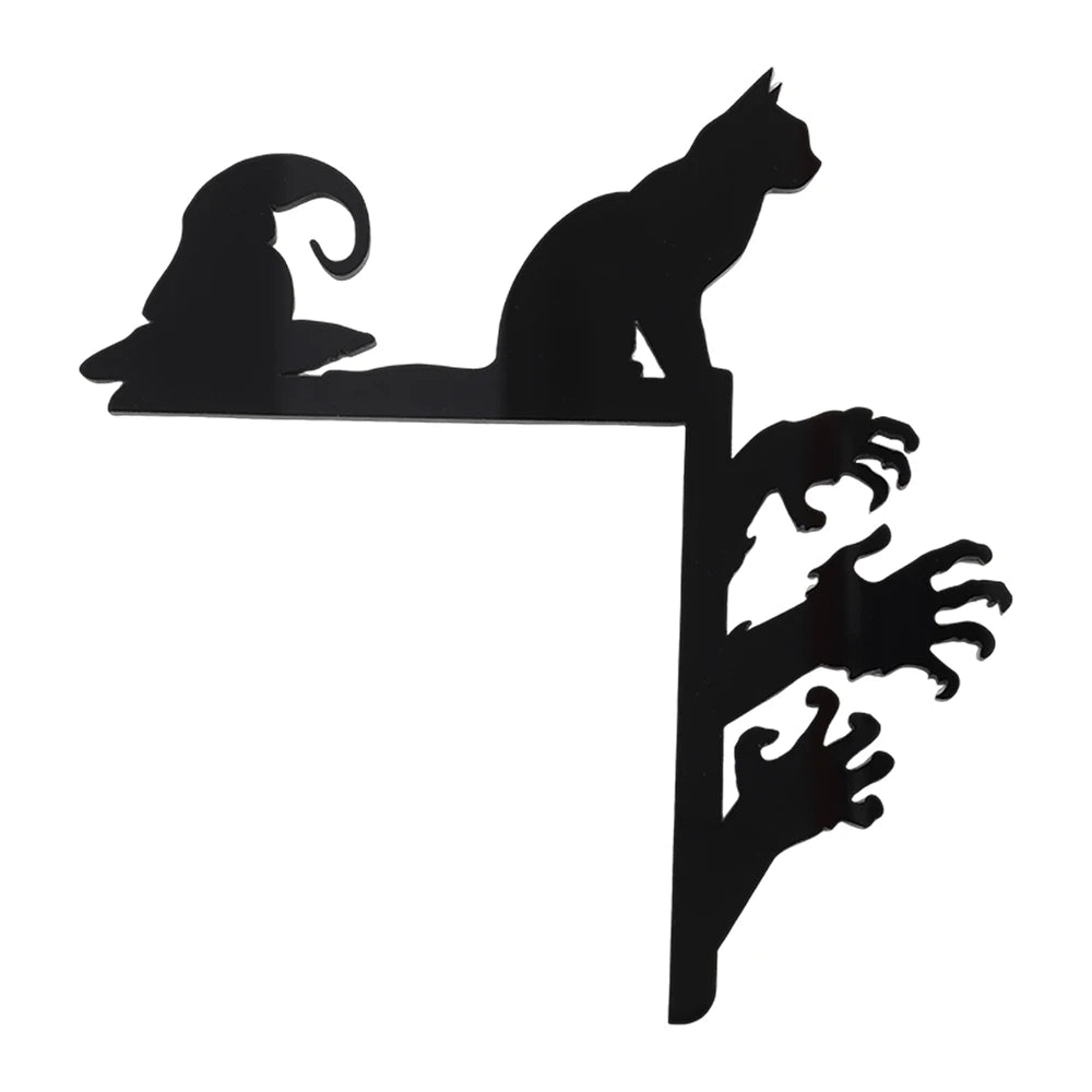 Black Cat Acrylic Corner Sign