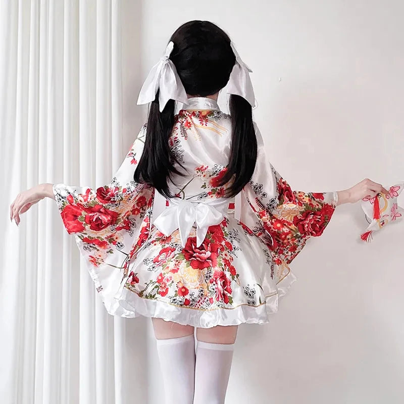 Japanese Modified Kimono Dress For Women