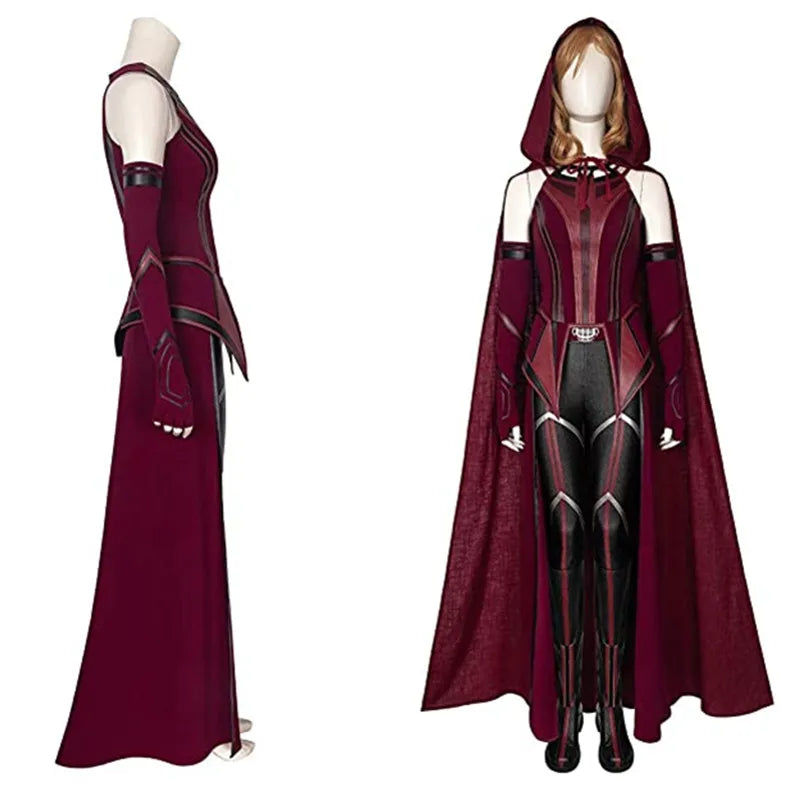 Scarlet Cosplay Witch Maximoff Wanda Vision Cosplay Costume