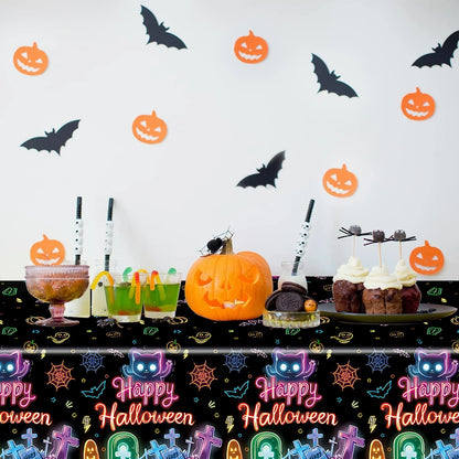 Fluorescent Halloween Tablecloth - Festivewarehouse™