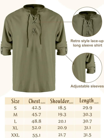 4 Pcs Halloween Men's Renaissance Costume Set