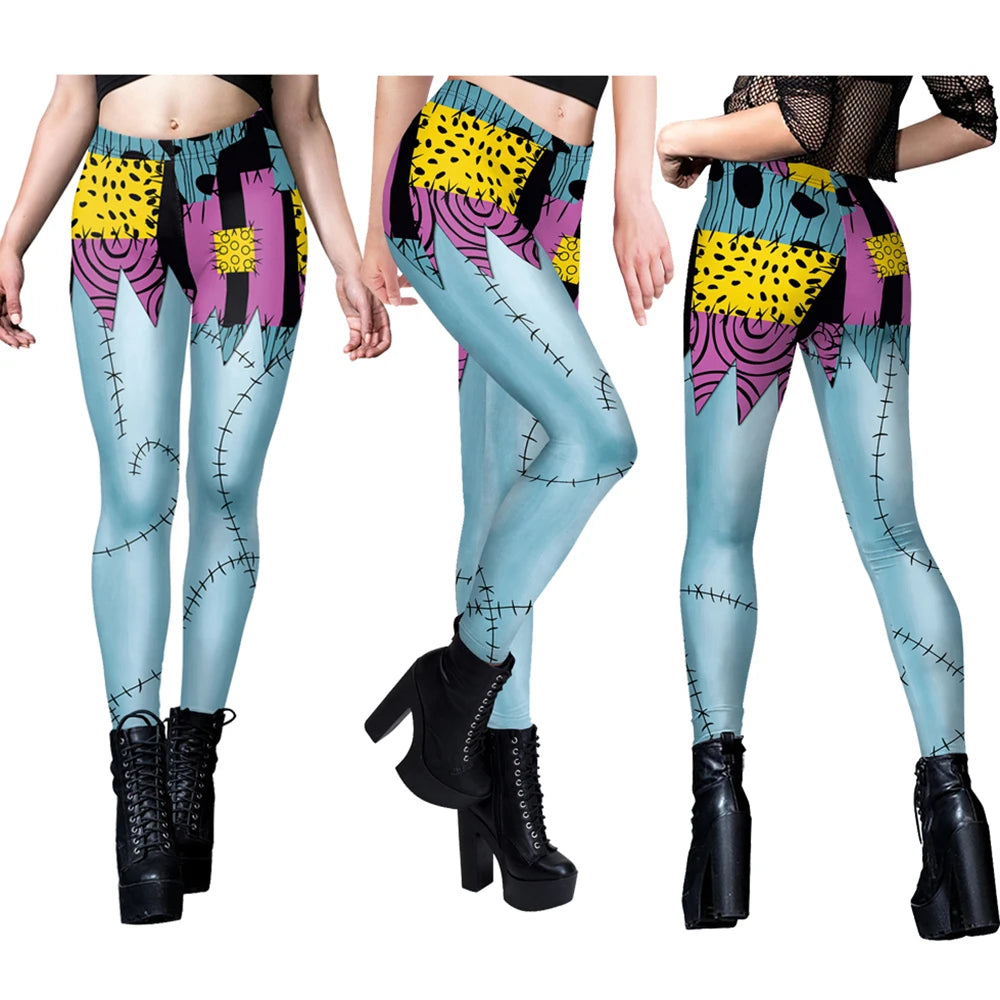 Women Slim Jumpsuit Catsuit Zentai Bodysuit Gothic Leggins