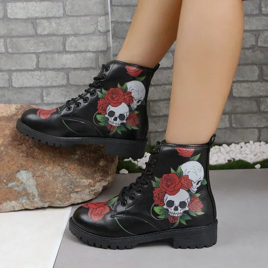 Women's Printed Short Boots Autumn/Winter
