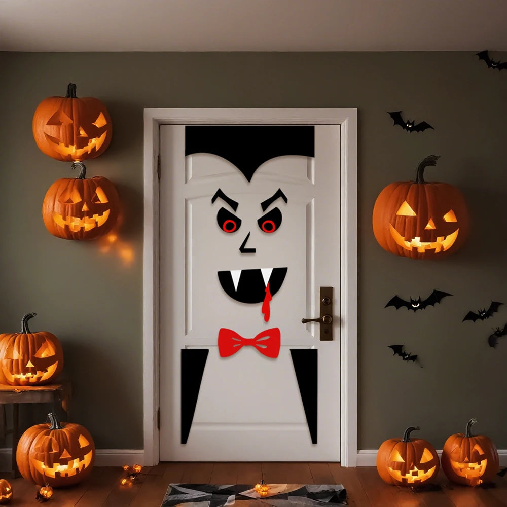 Halloween decorations room door stickers