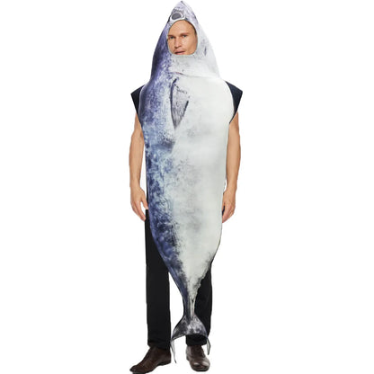 Zawaland Cosplay Fish Costume Funny Halloween Suit