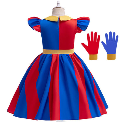 Kids Pomni Cosplay Costume