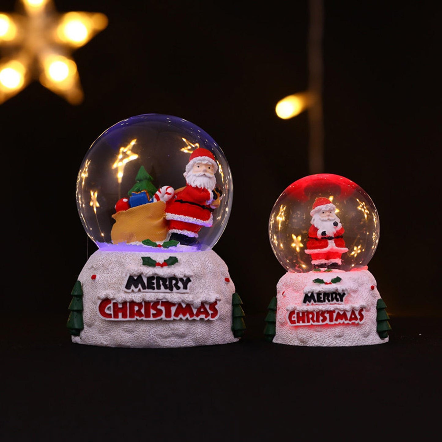 Glowing Christmas Snow Globe Crystal Ball