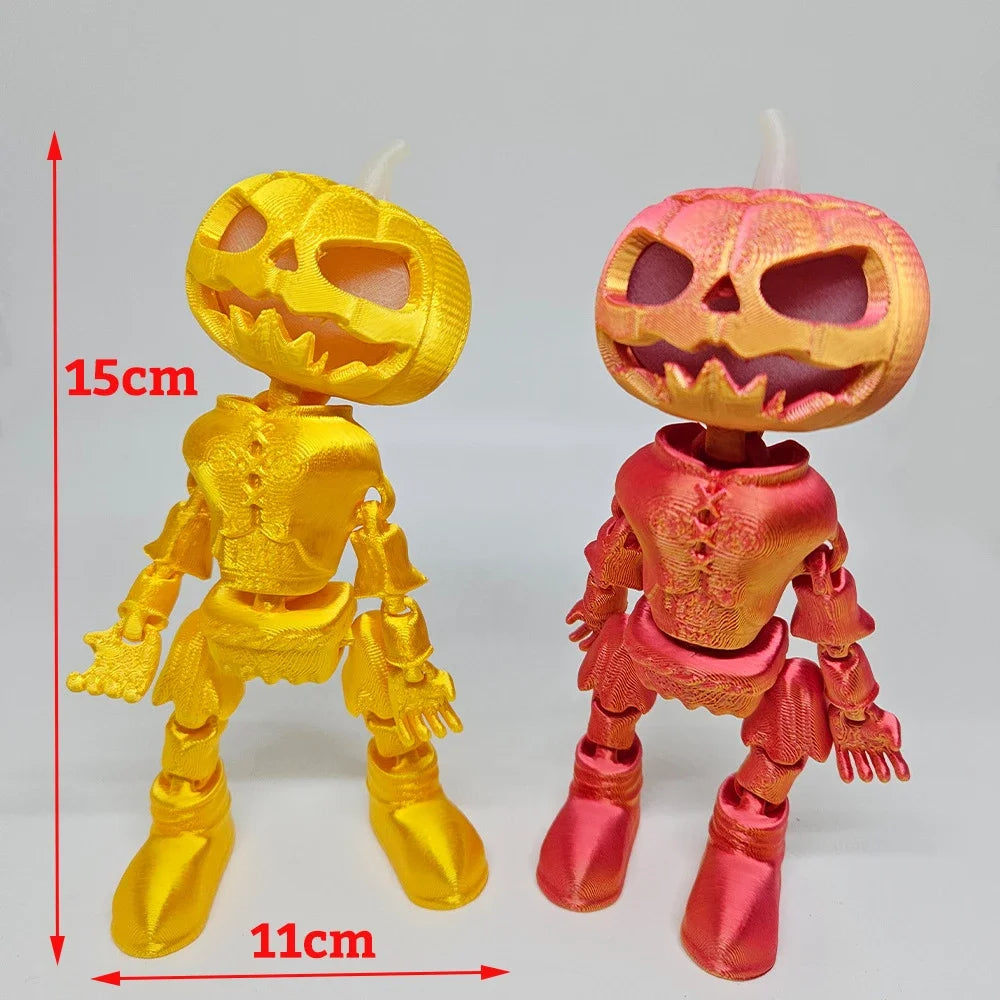 Glow-In-The-Dark 3D  Skeleton Pumpkin