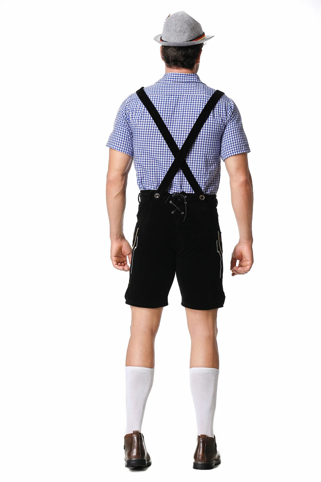 M-XXL Men German Oktoberfest Lederhosen Costume