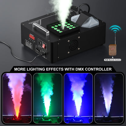 U'King 1500w Fog Machine RGB 3IN1 24LED Vertical Smoke Machine