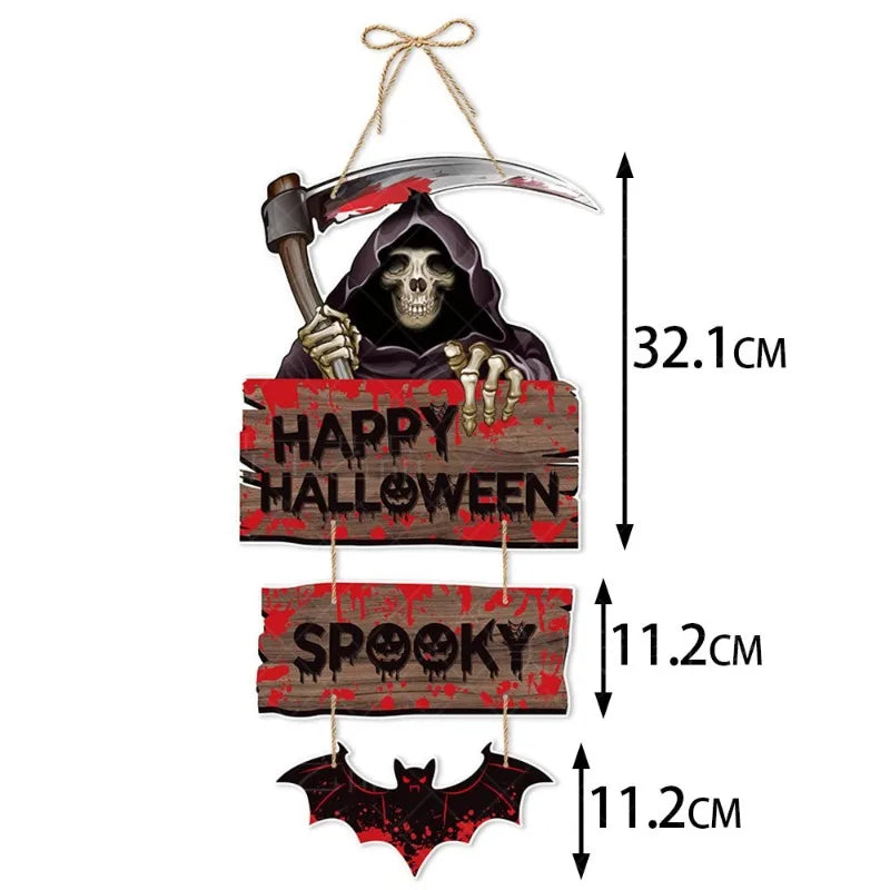 Horror Pumpkin Ghost Bat Hanging Pendent