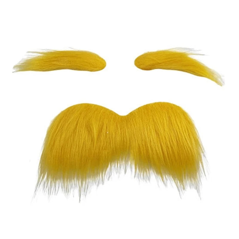 Yellow Mustache and Eyebrows