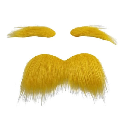 Yellow Mustache and Eyebrows