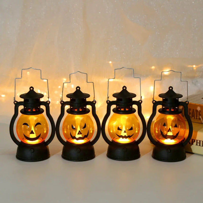 LED Hanging Pumpkin Lantern Light