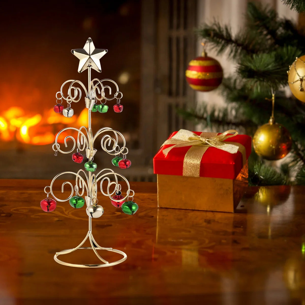 Iron Mini Christmas Tree Ornaments – Desktop Decor