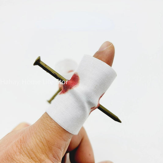 Fake Nail Through Finger Prank Toy