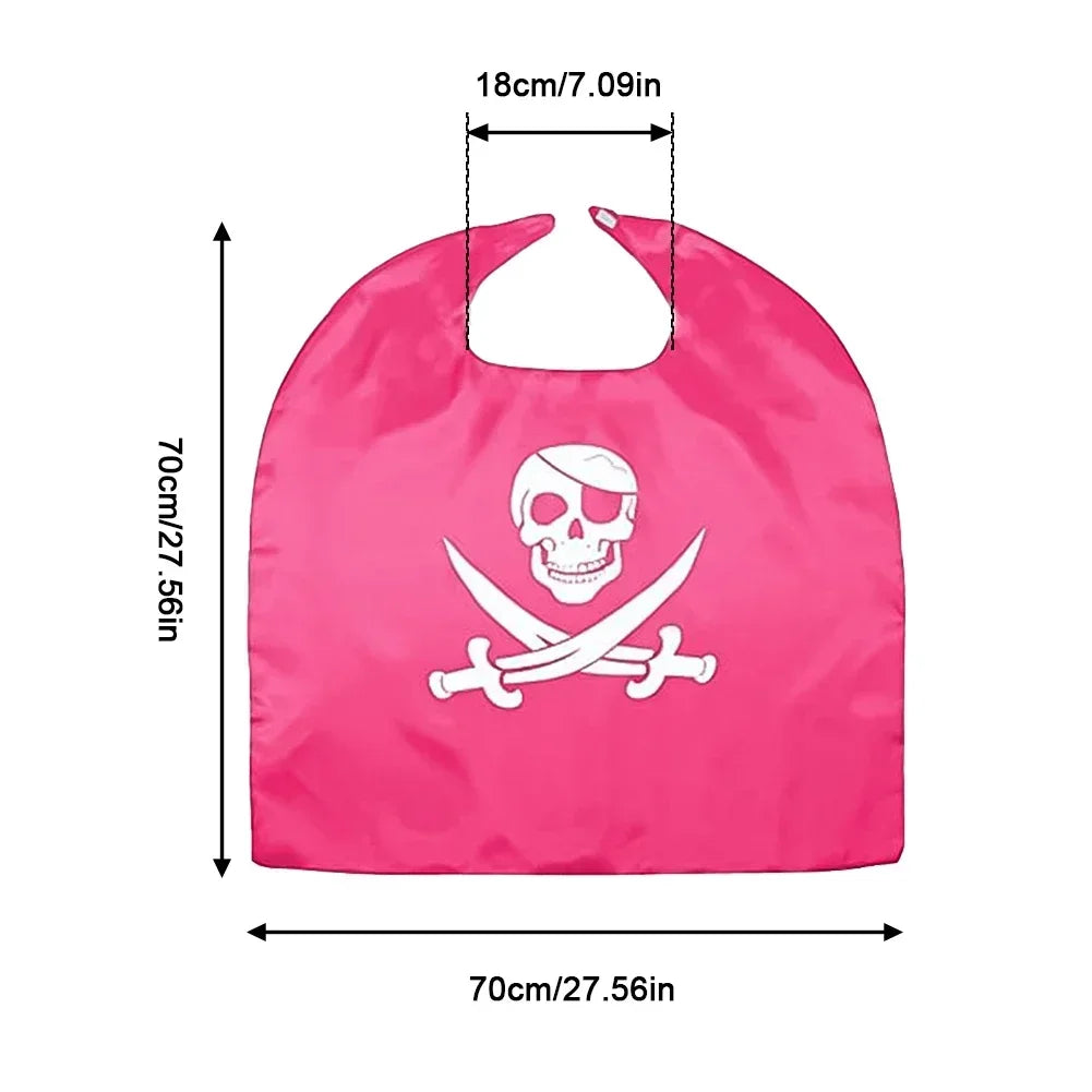 Pirate Cloak with Eye Mask for Children 1set - Festivewarehouse™