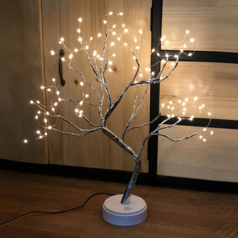 108 LED Copper Wire TabletopTree String Lights