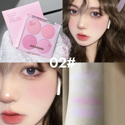 4 Colors Blush Powder Face Makeup