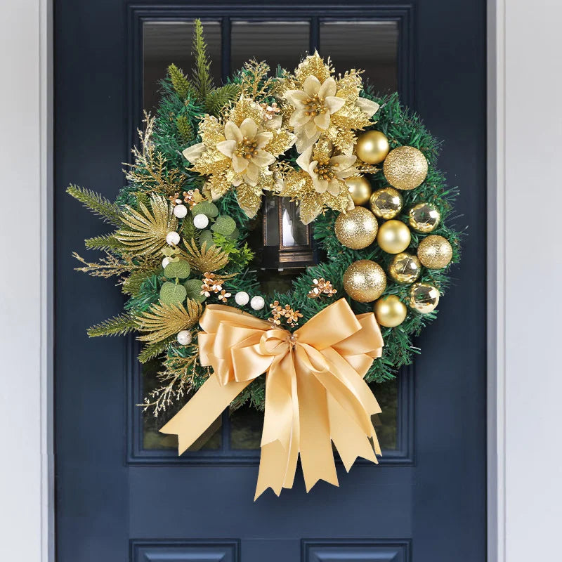 Christmas Wreath - Elegant Seasonal Decor - Decorative Wreath for Home & Holiday