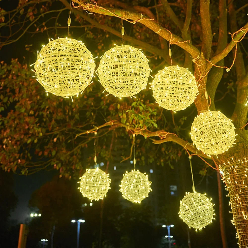 20/30CM Christmas Globe Fairy Light String Outdoor Lantern