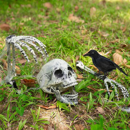 Skeleton Head Outdoor Scary Props Realistic Skull