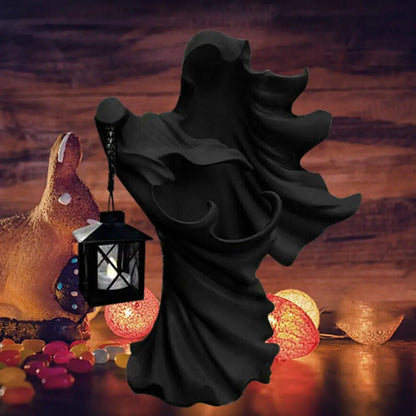 Resin Ghost Lamp Spooky Halloween Witch Lantern