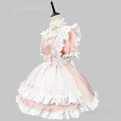Black White Lolita Maid Costume