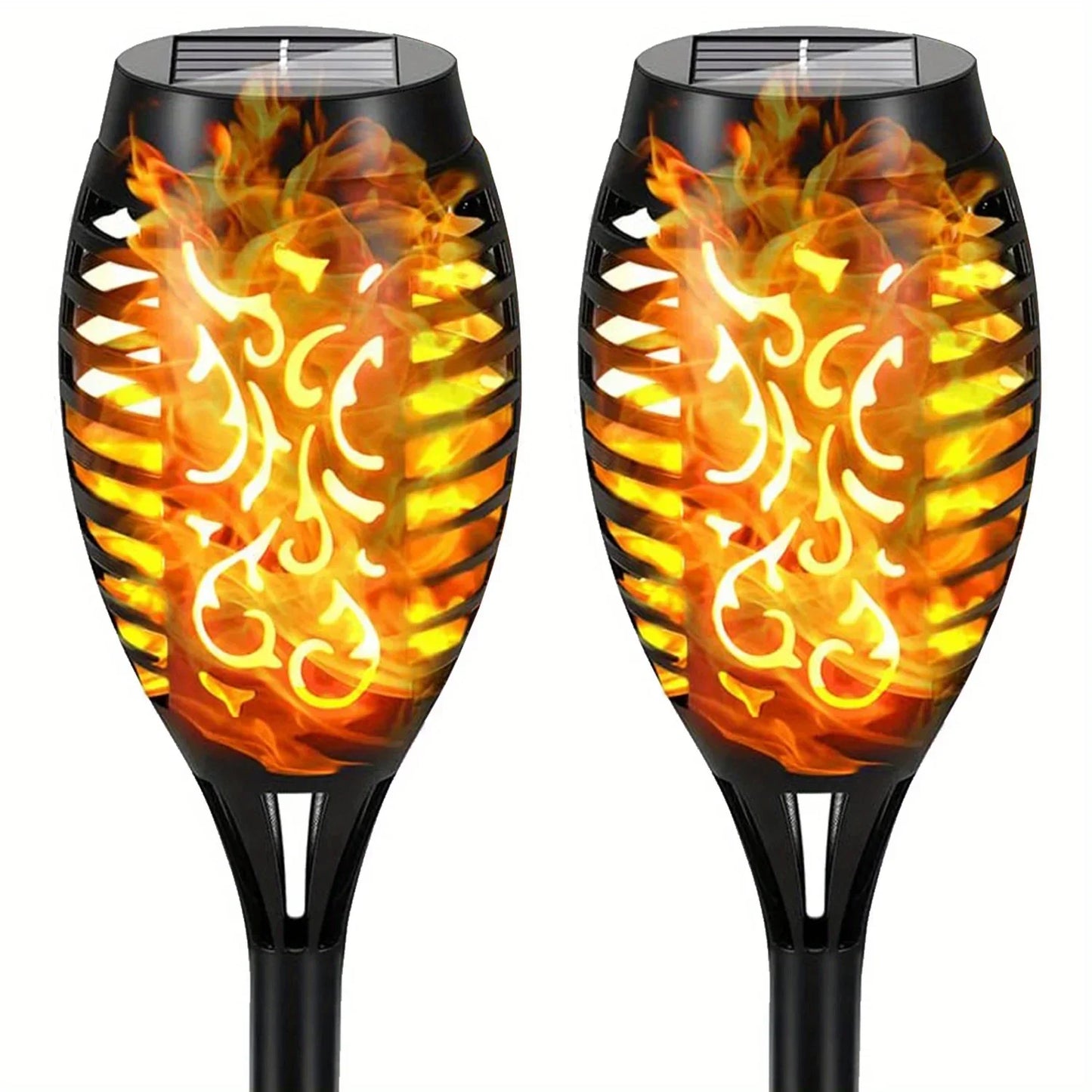 12LED Solar Flame Light Outdoor,Waterproof 12LEDs