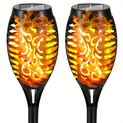 12LED Solar Flame Light Outdoor,Waterproof 12LEDs