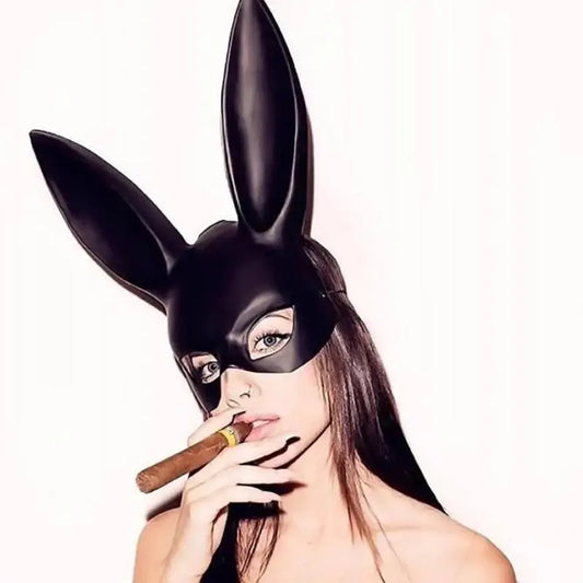 1pcs Black White Rabbit Mask
