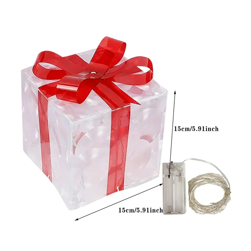 Outdoor Glowing Gifts Box Decoration