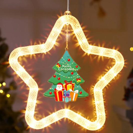 Christmas Star Marquee Sign Window Door LED Light Decoration