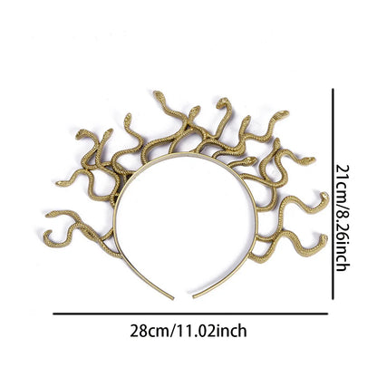 Women Medusa Snake Shape Headpiece