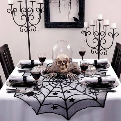 Halloween Black Lace Placemat and Tablecloth - Festivewarehouse™