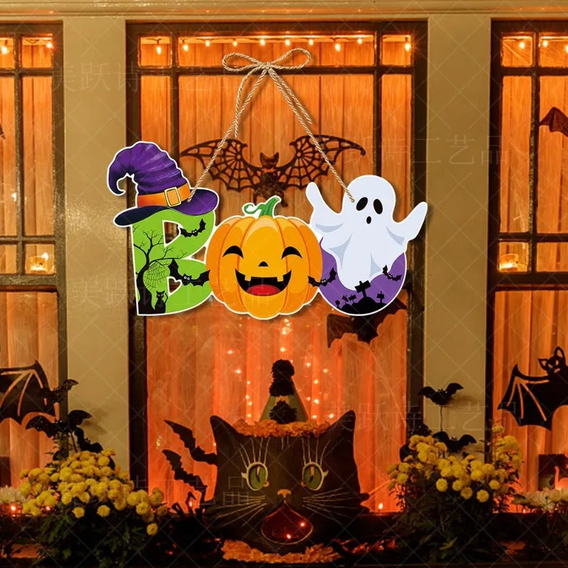 Horror Pumpkin Ghost Bat Hanging Pendent