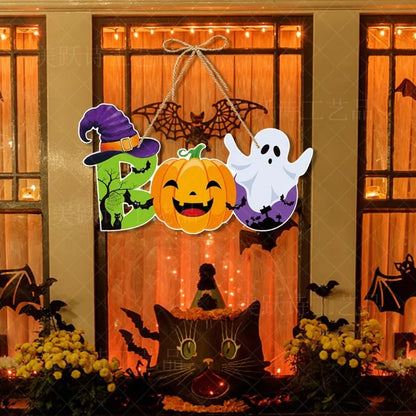 Horror Pumpkin Ghost Bat Hanging Pendent