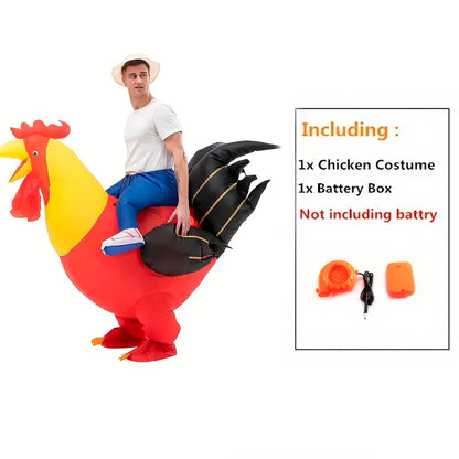 Colorful Rooster Inflatable Costume