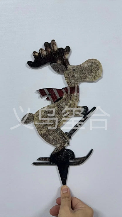 Deer Shaped Led Outdoor Yard Decorations For Christmas