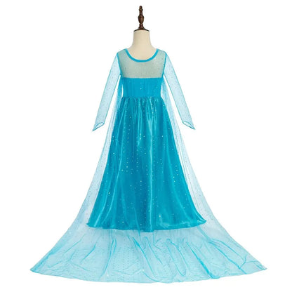 Halloween Elsa Dress for Girls Children Party