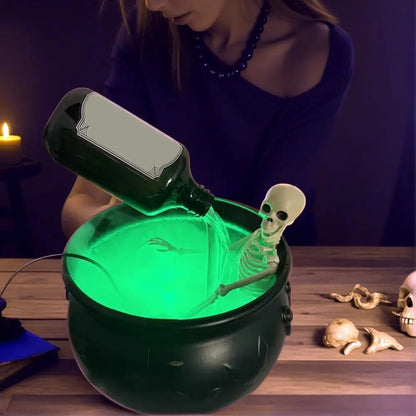 Halloween Mist Maker Fogger Witch Cauldron