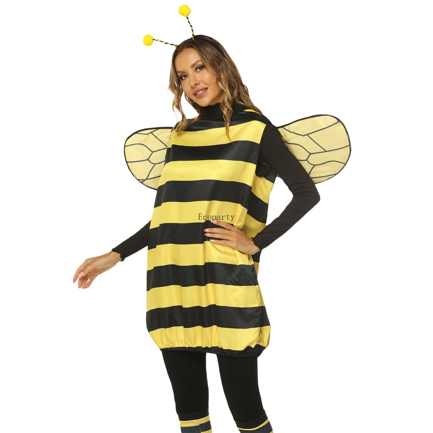 Halloween Bee Costume with Wings and Headband For Kids and Adults - Festivewarehouse™