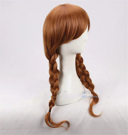 Doll Annabelle Cosplay Wig Long Brown Braided
