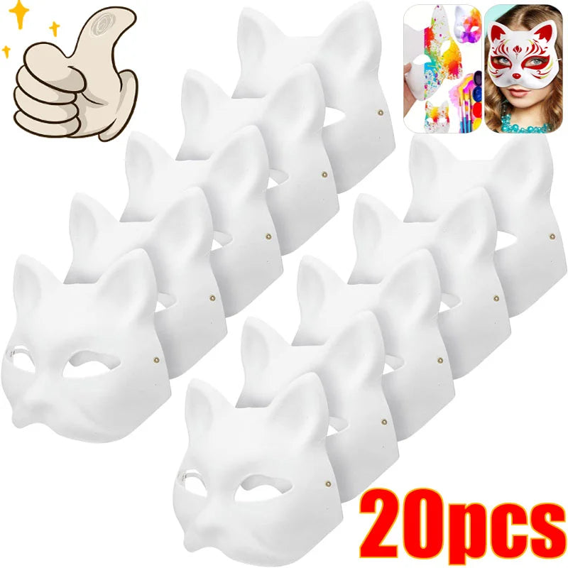 1-20pcs Japanese Mask Paper Blank Mask